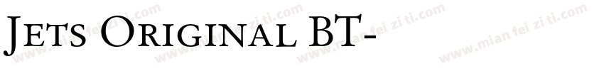 Jets Original BT字体转换